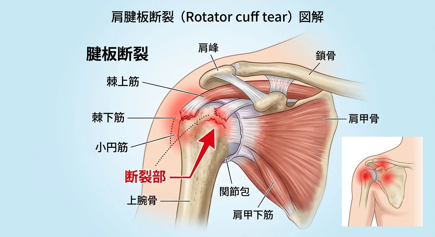 肩腱板断裂の図解